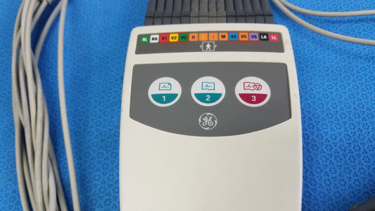 GE CAM 14 ECG Acquisition Module With Leads Ref 900995-002