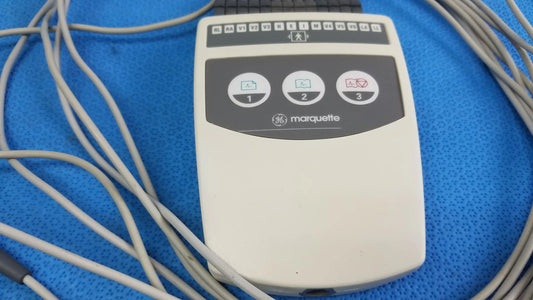 GE Marquette CAM-14 ECG Acquisition Module With Leads