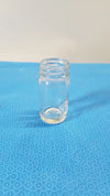 5ml Clear Glass Laboratory Jar – No Lid Straight Sided Round Bottle