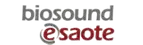 The image displays the logo for ’biosound e saate,’ featuring stylized text in a dark gray or black color with subtle white outlines, set against a plain background.